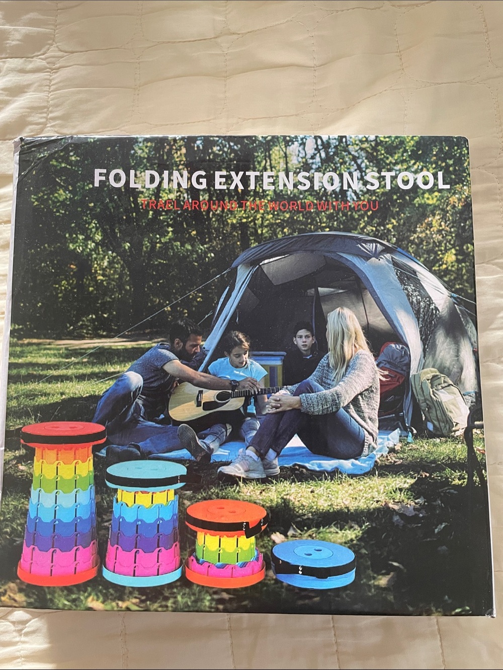 Folding Extension Stool - Portable Camp Stool